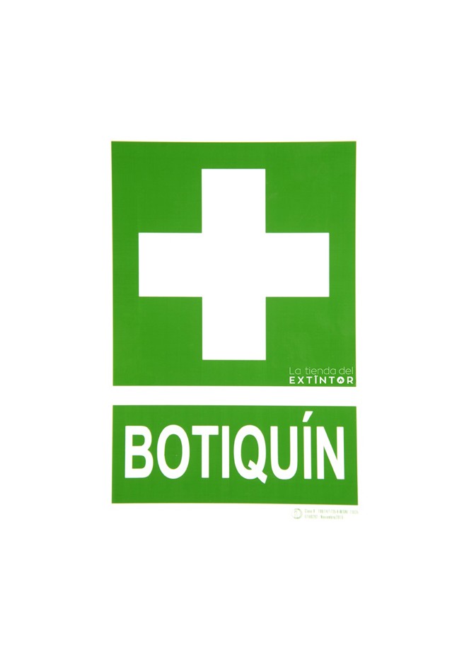 Cartel Homologado: Botiquín