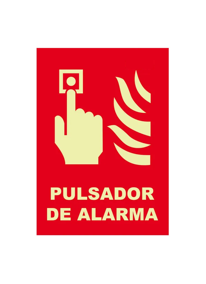 Cartel Homologado: Pulsador de Alarma